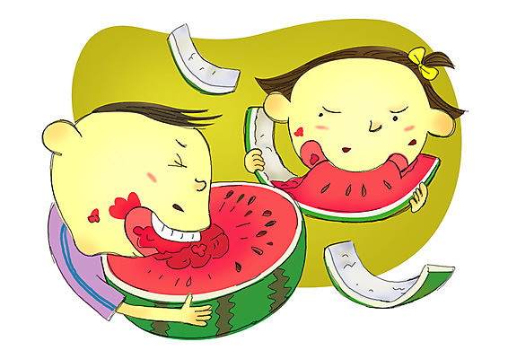 PSD 계절 여자 어린이교육 교육 남자 초등학생 어린이 음식 과일 일러스트 방학 수박 여름방학 들기 사람 소녀 소년 상반신 두명 경쟁 껍질 먹기 눈치 수박껍질 어린이만 국내일러스트 학생 컨셉 모션 휴가 파일형식 여름_계절