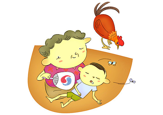 PSD 동물 계절 여자 노년 남자 할머니 초등학생 어린이 일러스트 조류 방학 손자 여름방학 사랑 사람 소녀 소년 성인 두명 여름 가축 닭 잠 부채 수면 해충 더위 손주 시골집 낮잠 태극 파리_프랑스 파리_곤충 침 부채질 국내일러스트 학생 문양 감정 곤충 가족 날씨 휴가 주택 물 프랑스 벌레 파일형식 여름_계절