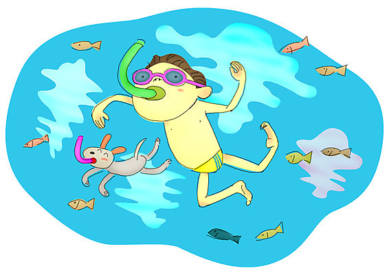 전신 PSD 동물 계절 어린이교육 교육 남자 수영복 반려견 초등학생 어린이 일러스트 물놀이 방학 여름방학 어류 한명 사람 소년 여름 반려동물 바닷속 수중 수영 스노클링 호흡기관 개 강아지 물안경 잠수 남자만 남자한명만 어린이만 소년만 소년한명만 국내일러스트 1 학생 옷 포유류 놀이 휴가 수중동물 수상스포츠 장기_의학 수영용품 파일형식 여름_계절