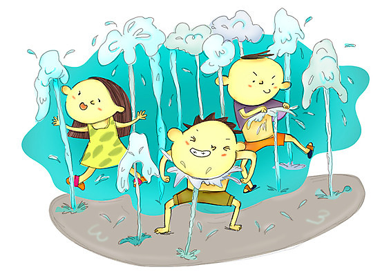 전신 PSD 계절 여자 어린이교육 교육 남자 초등학생 어린이 일러스트 장난 물놀이 놀이 방학 여름방학 서기 사람 소녀 소년 야외 세명 물 여름 젖음 더위 시원함 즐거움 분수 분수대 분수_분수대 어린이만 국내일러스트 자연요소 학생 감정 모션 날씨 휴가 파일형식 여름_계절