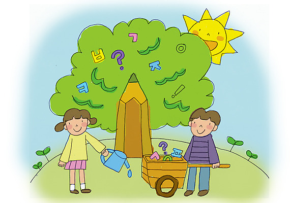 전신 PSD 나무 식물 문자 기호 여자 어린이교육 교육 남자 초등학생 어린이 일러스트 교과목 서기 들기 사람 소녀 소년 한글 두명 태양 필기구 연필 새싹 수레 물뿌리개 성장 물음표 물방울 언덕 물주기 한글교육 자음 가꾸기 어린이만 국내일러스트 자연요소 학생 모션 문구용품 학용품 카트 파일형식