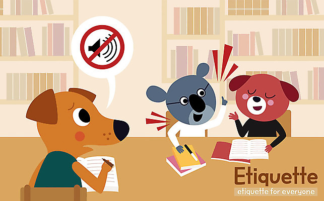 동물 캐릭터 동물캐릭터 의자 일러스트 책장 세마리 사람없음 책 귀여움 소리 예절 도서관 강아지 시끄러움 수다 코알라 매너 음소거 국내일러스트 일러캐릭터 AI파일 교육 가구 컨셉 포유류 3 대화 반려동물 개 파일형식 벡터