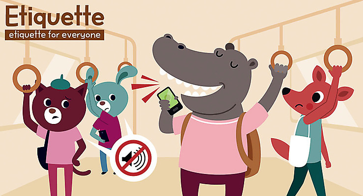 동물 캐릭터 동물캐릭터 여러마리 일러스트 사슴 대중교통 사람없음 귀여움 고양이 소리 토끼 예절 통화 시끄러움 하마 매너 음소거 국내일러스트 일러캐릭터 AI파일 교통수단 다수 컨셉 포유류 모션 반려동물 파일형식 벡터