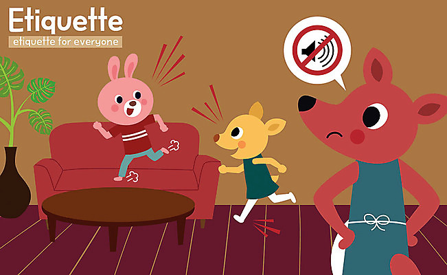 동물 캐릭터 화분 동물캐릭터 일러스트 사슴 세마리 사람없음 소파 달리기 귀여움 토끼 예절 시끄러움 매너 층간소음 국내일러스트 일러캐릭터 AI파일 컨셉 의자 포유류 모션 3 반려동물 소음 파일형식 벡터