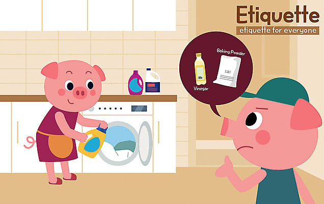 동물 캐릭터 동물캐릭터 두마리 일러스트 사람없음 귀여움 예절 돼지 빨래 세제 천연 세탁기 매너 천연세제 국내일러스트 일러캐릭터 AI파일 컨셉 가사 2 포유류 가전제품 친환경 파일형식 벡터