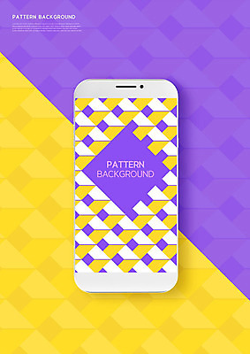 PSD 편집이미지 디자인 백그라운드 무늬 패턴 사람없음 스마트폰 노란색 보라색 패턴백그라운드 이미지편집 컬러 핸드폰 스마트기기 파일형식