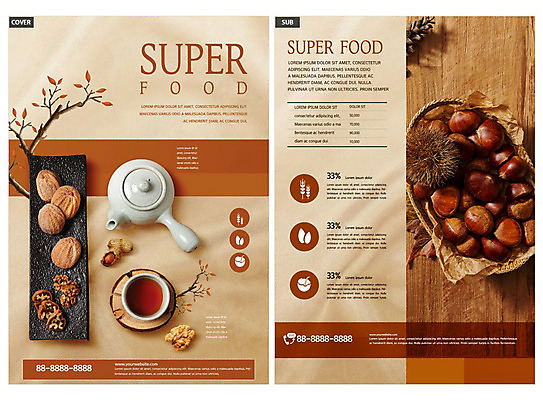 템플릿 ZIP 리플렛 나뭇잎 한국 사람없음 갈색 견과류 전통차 밤 찻잔 찻주전자 전단템플릿 전단 호두 건강식품 곶감 인디자인 INDD 슈퍼푸드 이미지템플릿 아시아 음식 컬러 잎 주전자 잔 건강 감 차_음료 홍보물 건과일 파일형식
