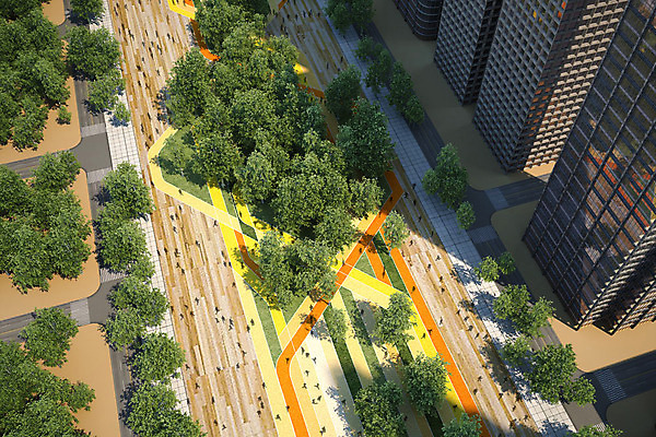 주간 PSD 나무 편집이미지 공원 백그라운드 풍경 빌딩 사람없음 야외 3D소스 3D 정원 도시 도심 디지털합성 녹지 이미지편집 편집3D 자연요소 식물 공공시설 건물 파일형식