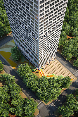 주간 PSD 나무 편집이미지 공원 백그라운드 풍경 빌딩 사람없음 야외 3D소스 3D 정원 도시 도심 디지털합성 녹지 이미지편집 편집3D 자연요소 식물 공공시설 건물 파일형식