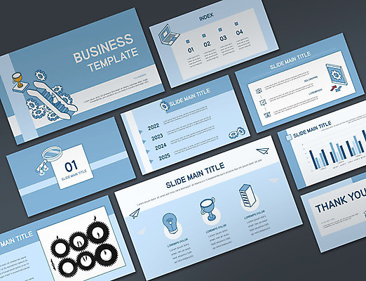 템플릿 하늘색 비즈니스 그래프 아이디어 빌딩 사람없음 노트북 세트 성장 트로피 PPT 프레젠테이션 분석 문서템플릿 톱니바퀴 레이아웃 9P 이미지템플릿 컨셉 건물 파란색 전자제품 상_우승 파일형식
