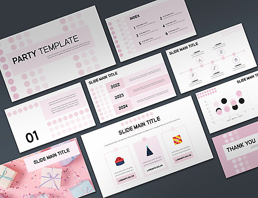 템플릿 분홍색 패턴 비즈니스 그래프 선물 이벤트 사람없음 선물상자 세트 파티 축하 원형 PPT 프레젠테이션 분석 문서템플릿 9P 이미지템플릿 도형 컬러 컨셉 무늬 상자 파일형식