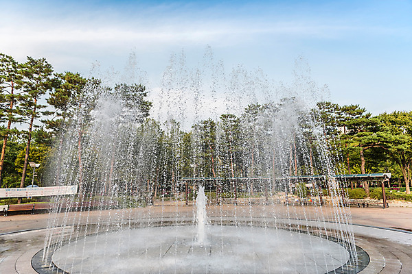포토 JPG 주간 공원 풍경 사람없음 야외 물 여름 여름풍경 분수 분수대 국내포토 자연요소 계절 공공시설 파일형식 여름_계절