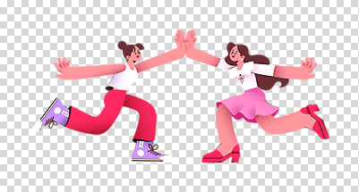 전신 편집 편집이미지 여자 누끼 이벤트 두명 쇼핑 컬러풀 세일 봄 하이파이브 PNG 여자만 편집소스 계절 컬러 사람 손짓 파일형식