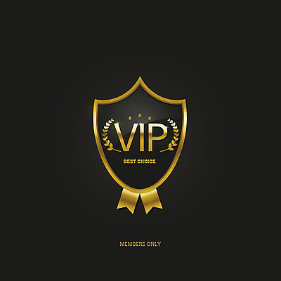 영어 별 리본 일러스트 타이포그라피 사람없음 라벨 검은색 금색 고급 방패 VIP 금박 국내일러스트 AI파일 자연요소 문자 컬러 컨셉 프레임 파일형식 벡터