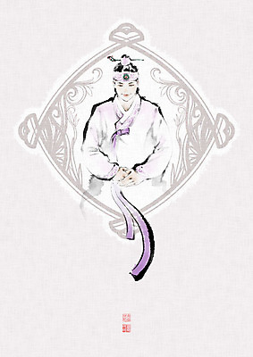 PSD 문양 남자 일러스트 장신구 캘리그라피 붓터치 한명 미소 사람 상반신 성인 전통문양 한복 동양화 번짐 비녀 낙관 선비 옷고름 성인남자한명만 국내일러스트 갓모자 모자_잡화 1 한국전통 전통 전통소품 표정 미술 전통의상 남자한명만 성인남자만 파일형식 효과 헤어액세사리