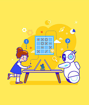 전신 학생 여자 교육 어린이 일러스트 한명 노트북 컴퓨터 노란색 경쟁 게임 로봇 에듀 에듀케이션 컴퓨터교육 소녀한명만 코딩 스쿨팩 국내일러스트 AI파일 1 컬러 컨셉 놀이 사람 전자제품 여자한명만 소녀만 파일형식 벡터