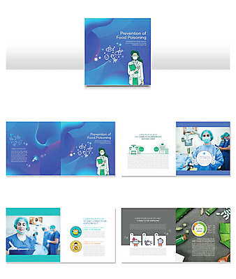 서양인 외국인 템플릿 여자 남자 ZIP 음식 리플렛 중년 50대 의학 병원 마스크 사람 팜플렛 여러명 20대 성인 30대 파란색 의사 수술 바이러스 예방 서류판 식중독 인디자인 INDD 이미지템플릿 컬러 다수 인종 청년 치료 장년 사무용품 의료진 파일형식