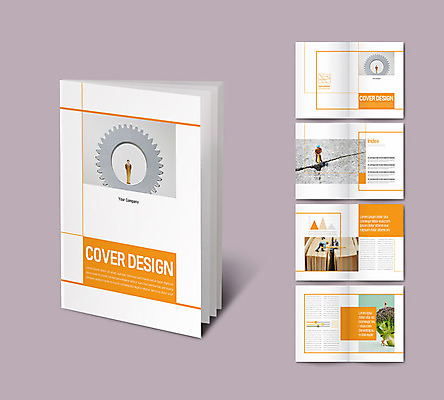 템플릿 직업 산업 ZIP 리플렛 노동자 공사 팜플렛 사람없음 주황색 미니어처 인디자인 INDD 이미지템플릿 컬러 건설업 모형 파일형식