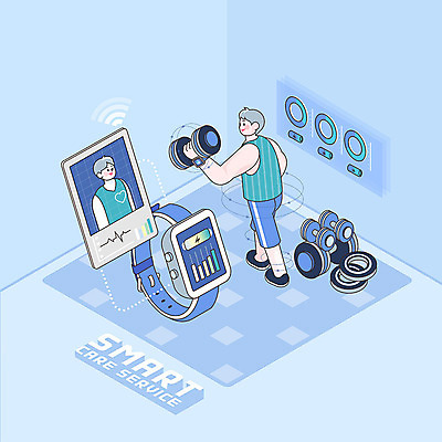 전신 PSD 라이프스타일 남자 시계 일러스트 그래프 건강 한명 파란색 운동 헬스 아령 방 건전지 스마트 근력 아이소메트릭 스마트워치 남자한명만 AI_인공지능 국내일러스트 1 컬러 컨셉 사람 생활 스마트기기 웨어러블 남자만 파일형식