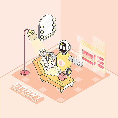 전신 PSD 라이프스타일 여자 분홍색 일러스트 조명 건강 관리 한명 소파 거울 방 스마트 로봇 피부 피부관리 아이소메트릭 여자한명만 AI_인공지능 국내일러스트 1 컬러 컨셉 의자 사람 생활 신체부위 뷰티 여자만 파일형식