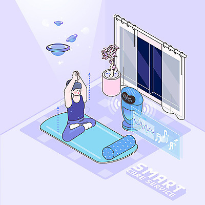 전신 PSD 라이프스타일 여자 화분 음악 일러스트 요가 건강 한명 보라색 매트 스마트 로봇 아이소메트릭 여자한명만 AI_인공지능 국내일러스트 1 웰빙 컬러 컨셉 문화예술 사람 생활 여자만 파일형식