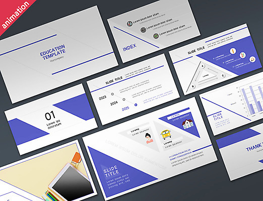 템플릿 교육 비즈니스 그래프 사람없음 파란색 세트 태블릿 PPT 프레젠테이션 분석 문서템플릿 온라인강의 애니형PPT 9P 이미지템플릿 컬러 컨셉 전자제품 스마트기기 강의 파일형식 언택트