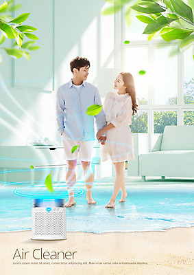 전신 PSD 편집이미지 커플 여자 남자 나뭇잎 20대 성인 해변 두명 앞모습 30대 공기청정기 청정 성인만 이미지편집 바다 뷰포인트 잎 관계 사람 청년 장년 가전제품 파일형식