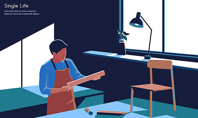 남자 화분 의자 일러스트 창문 한명 들기 사람 상반신 성인 파란색 앞치마 공구 스탠드 책상 만들기 목공예 싱글라이프 얼굴없음 성인남자한명만 국내일러스트 AI파일 1 라이프스타일 컬러 가구 모션 조명 도구 공예 남자한명만 성인남자만 파일형식 벡터