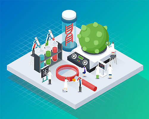 여자 남자 일러스트 돋보기 실험기구 실험 저울 사람 여러명 성인 약 관찰 바이러스 DNA 연구원 플라스크 아이소메트릭 개발 연구소 성인만 코로나바이러스 신약_의학 델타변이바이러스 국내일러스트 AI파일 직업 과학 다수 의학 모션 생명공학 파일형식 벡터