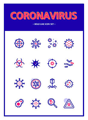 아이콘 돋보기 생물 사람없음 파란색 바이러스 위험 사회이슈 라인아이콘 재해 균 코로나바이러스 델타변이바이러스 2D아이콘 AI파일 컬러 컨셉 파일형식 벡터