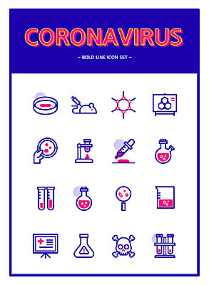 아이콘 돋보기 해골 실험기구 실험 사람없음 파란색 바이러스 쥐 위험 스포이트 사회이슈 프레젠테이션 라인아이콘 시험관 비커 둥근플라스크 코로나바이러스 델타변이바이러스 2D아이콘 AI파일 컬러 과학 컨셉 뼈 설치류 플라스크 피펫 파일형식 벡터
