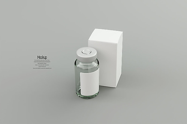 PSD 편집 편집이미지 의학 회색배경 유리병 사람없음 상자 약 3D소스 3D 약병 디지털합성 패키지 주사약 의약용품 목업 편집소스 편집3D 백그라운드 병_용기 회색 오브젝트 병_담는 파일형식