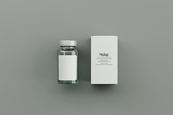 PSD 편집 편집이미지 의학 회색배경 유리병 사람없음 상자 약 3D소스 3D 약병 디지털합성 패키지 주사약 의약용품 목업 편집소스 편집3D 백그라운드 병_용기 회색 오브젝트 병_담는 파일형식