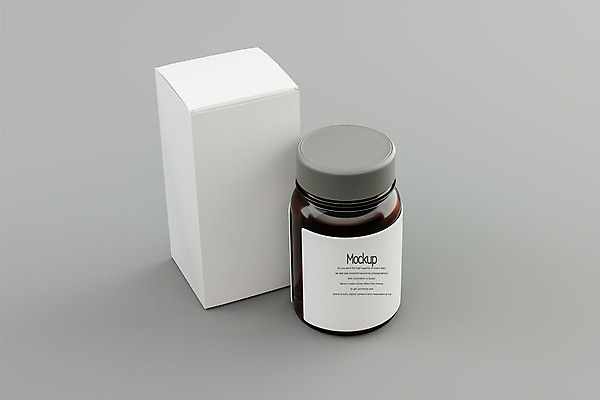 PSD 편집 편집이미지 의학 회색배경 유리병 사람없음 상자 약 3D소스 3D 약병 디지털합성 패키지 의약용품 목업 편집소스 편집3D 백그라운드 병_용기 회색 오브젝트 병_담는 파일형식