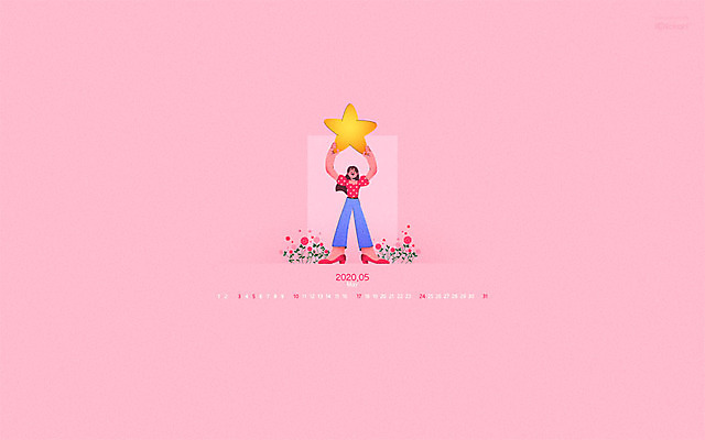 JPG 월페이퍼 바탕화면 5월 날짜 파일형식