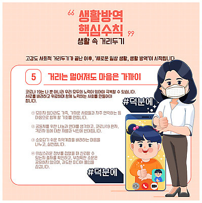 전신 여자 남자 일러스트 응원 건강 마스크 미소 사람 생활 세명 바이러스 사회이슈 극복 위로 방역 배려 화상통화 매뉴얼 해시태그 코로나바이러스 사회적거리두기 생활방역 덕분에챌린지 생활수칙 챌린지 델타변이바이러스 국내일러스트 AI파일 캠페인 컨셉 표정 통화 특수문자 파일형식 벡터