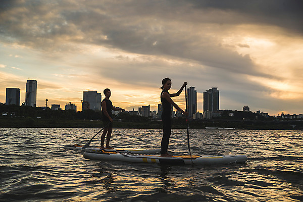 포토 JPG 주간 전신 커플 응시 여자 남자 스포츠 서기 들기 20대 성인 야외 두명 옆모습 강 한국인 수상스포츠 잡기 노 한강 노젓기 성인만 패들보드 국내포토 자연요소 시선 뷰포인트 관계 모션 서울 사람 동양인 청년 서핑 랜드마크 선박 파일형식