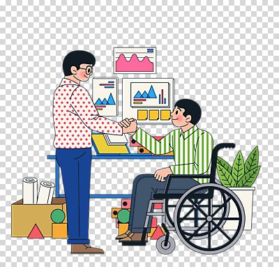전신 편집 편집이미지 남자 화분 회사 비즈니스 악수 누끼 성인 두명 노트북 직장인 장애인 책상 계약 휠체어 PNG 장애인의날 성인남자만 편집소스 직업 가구 사람 손짓 전자제품 장애 남자만 성인만 파일형식 법정기념일