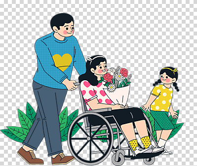 전신 편집 편집이미지 여자 남자 꽃 딸 어린이 꽃다발 가족 엄마 누끼 성인 세명 소풍 아빠 장애인 휠체어 PNG 장애인의날 편집소스 식물 관계 사람 야외활동 장애 파일형식 법정기념일