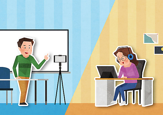 전신 PSD 학생 여자 교육 남자 일러스트 수업 모바일 성인 두명 파란색 스마트폰 노란색 카메라 촬영 교수 사회이슈 온라인 에듀 에듀케이션 온라인강의 성인만 스쿨팩 사회적거리두기 원격수업 온라인개학 온택트 국내일러스트 캠페인 컬러 컨셉 사람 전자제품 핸드폰 스마트기기 교사 강의 개학 원격 파일형식 언택트