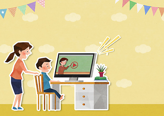 전신 PSD 학생 여자 교육 남자 아들 어린이 일러스트 엄마 수업 모바일 소녀 소년 성인 두명 컴퓨터 노란색 사회이슈 온라인 에듀 에듀케이션 온라인강의 스쿨팩 사회적거리두기 원격수업 온라인개학 온택트 랜선라이프 국내일러스트 라이프스타일 캠페인 컬러 컨셉 가족 사람 전자제품 강의 개학 원격 파일형식 언택트