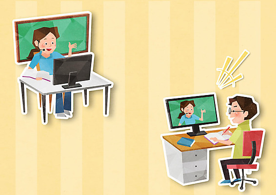 전신 PSD 학생 여자 교육 남자 대학생 일러스트 수업 모바일 성인 두명 노란색 교사 사회이슈 온라인 에듀 에듀케이션 온라인강의 화상통화 성인만 스쿨팩 사회적거리두기 원격수업 온라인개학 온택트 국내일러스트 직업 캠페인 컬러 컨셉 사람 강의 통화 개학 원격 파일형식 언택트