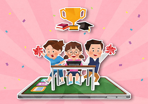 전신 PSD 여자 교육 남자 어린이 분홍색 일러스트 학사모 응원 수업 모바일 소녀 소년 세명 스마트폰 태블릿 사회이슈 트로피 온라인 응원수술 에듀 에듀케이션 온라인강의 어린이만 스쿨팩 사회적거리두기 원격수업 온라인개학 온택트 국내일러스트 모자_잡화 캠페인 컬러 컨셉 졸업 사람 전자제품 핸드폰 스마트기기 응원용품 강의 상_우승 개학 원격 파일형식 언택트