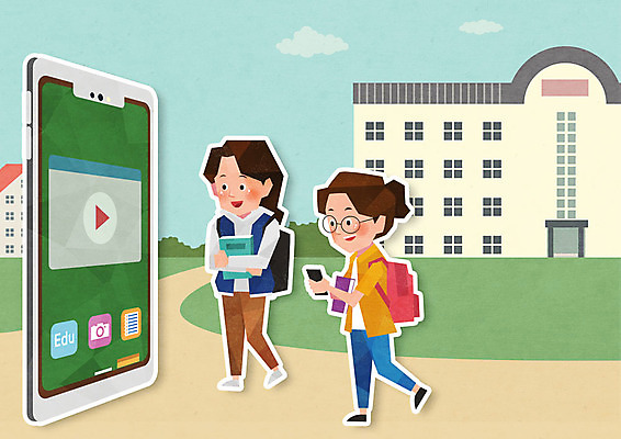 전신 PSD 여자 교육 남자 대학생 일러스트 수업 모바일 성인 두명 스마트폰 강의 사회이슈 대학교 온라인 에듀 에듀케이션 온라인강의 성인만 스쿨팩 출석 사회적거리두기 원격수업 온라인개학 온택트 국내일러스트 학생 캠페인 컨셉 학교 사람 핸드폰 스마트기기 개학 원격 파일형식 언택트