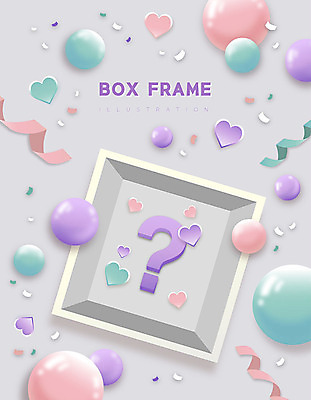 리본 일러스트 프레임 선물 사람없음 선물상자 상자 회색 물음표 하트 구슬 풍선 깜짝선물 프레임일러스트 국내일러스트 AI파일 모양 기호 컬러 파일형식 벡터