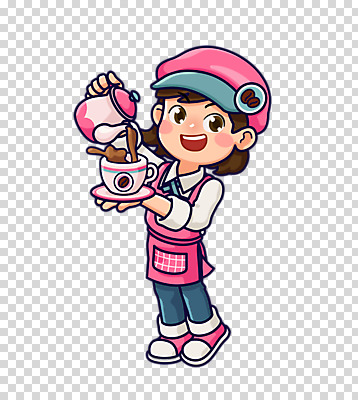 전신 편집이미지 직업 여자 커피 주전자 직업캐릭터 한명 서기 누끼 컵 앞치마 카페 원두 차 바리스타 PNG 여자한명만 편집소스 캐릭터 1 식기 음료 모션 주방용품 사람 상점 여자만 파일형식