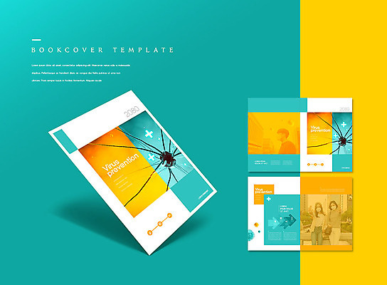 PSD 템플릿 표지디자인 북디자인 출판디자인 여자 표지 남자 ZIP 내지 리플렛 십자가 북커버 의학 마스크 사람 팜플렛 20대 세명 30대 노란색 한국인 도시 바이러스 예방 박테리아 기침 민트색 성인만 이미지템플릿 컬러 동양인 청년 장년 파일형식