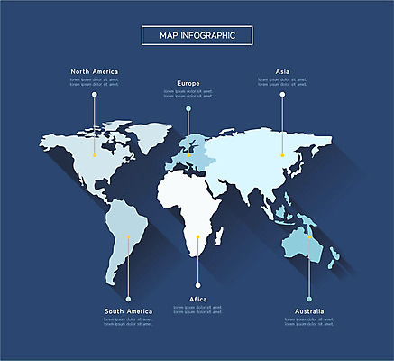 세계지도 지도 일러스트 사람없음 파란색 인포그래픽 분류 국내일러스트 AI파일 컬러 세계 파일형식 벡터