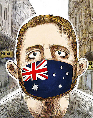 PSD 외국인 남자 일러스트 마스크 한명 안전 인종 상반신 성인 바이러스 호주 국기 질병 감기 사회이슈 인플루엔자 호주국기 성인남자한명만 코로나바이러스 델타변이바이러스 국내일러스트 1 컨셉 의학 사람 오세아니아 남자한명만 성인남자만 파일형식