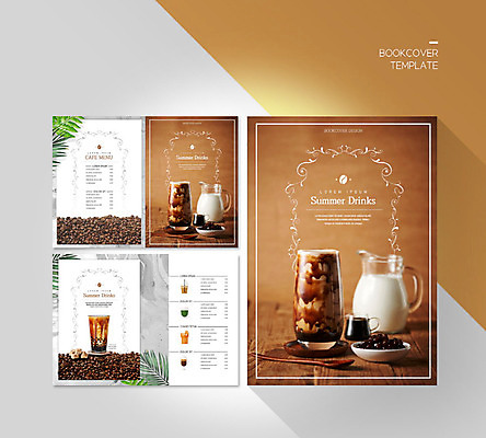 PSD 템플릿 표지디자인 북디자인 출판디자인 표지 ZIP 내지 음료 리플렛 북커버 나뭇잎 팜플렛 사람없음 여름 갈색 회색 원두 메뉴판 버블티 이미지템플릿 계절 커피 컬러 잎 파일형식